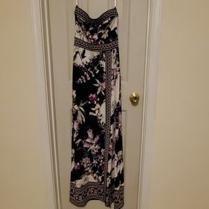 White House Black Market Floral Maxi szXXS EUC